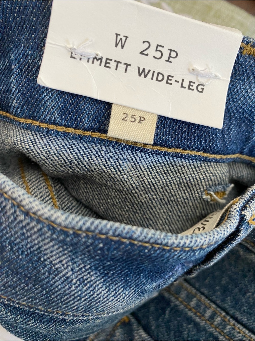 Madewell The Petite Emmett Wide-Leg Jean with Let-Down Hem 25P NWT - Picture 9 of 13